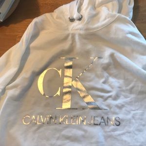 Calvin Klein white hoody. Size M